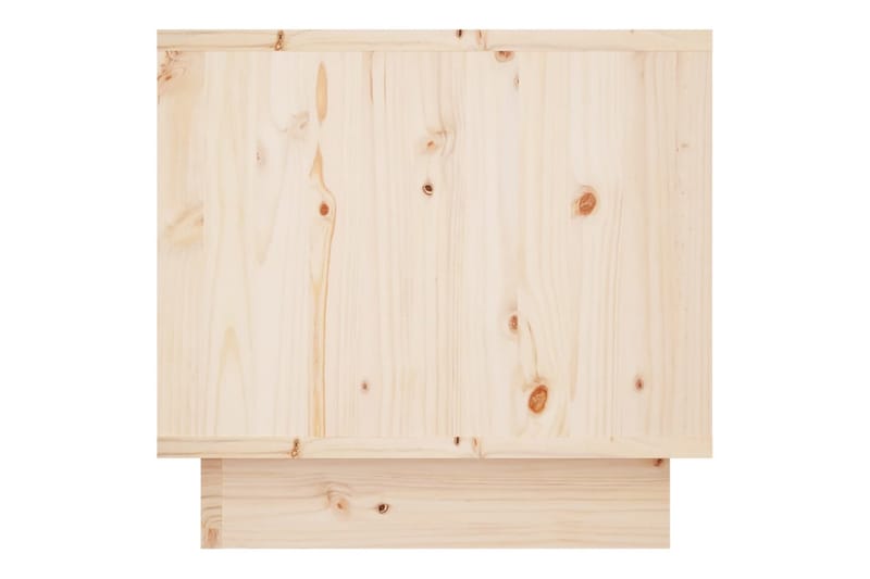 Nattbord 2 stk 35x34x32 cm heltre furu - Brun - Møbler - Bord - Avlastningsbord & sidobord - Sengebord & nattbord