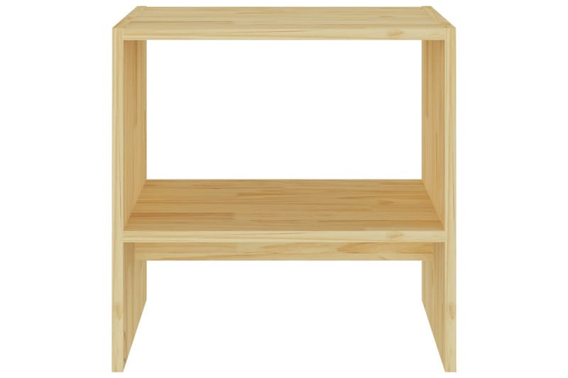 Nattbord 2 stk 40x30,5x40 cm heltre furu - Brun - Møbler - Bord - Avlastningsbord & sidobord - Sengebord & nattbord