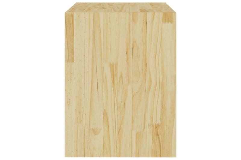 Nattbord 2 stk 40x30,5x40 cm heltre furu - Brun - Møbler - Bord - Avlastningsbord & sidobord - Sengebord & nattbord