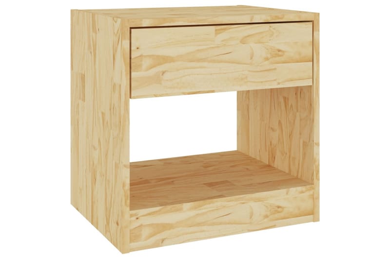 Nattbord 2 stk 40x31x40 cm heltre furu - Brun - Møbler - Bord - Avlastningsbord & sidobord - Sengebord & nattbord