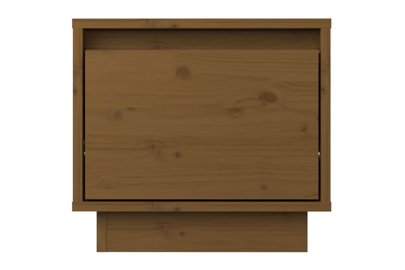 Nattbord 2 stk honningbrun 35x34x32 cm heltre furu - Brun - Møbler - Bord - Avlastningsbord & sidobord - Sengebord & nattbord