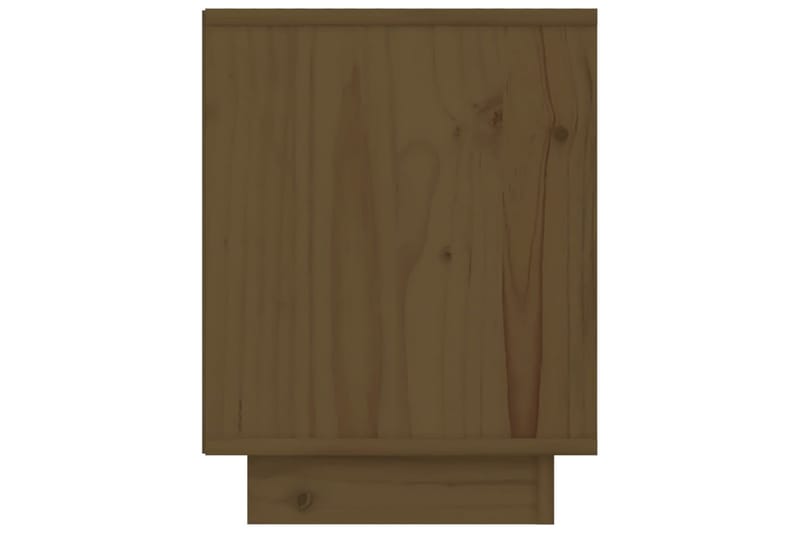 Nattbord 2 stk honningbrun 40x30x40 cm heltre furu - Brun - Møbler - Bord - Avlastningsbord & sidobord - Sengebord & nattbord