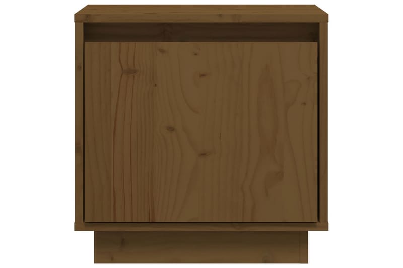 Nattbord 2 stk honningbrun 40x30x40 cm heltre furu - Brun - Møbler - Bord - Avlastningsbord & sidobord - Sengebord & nattbord