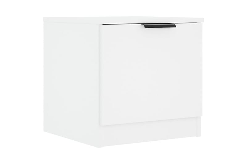 Nattbord 2 stk hvit 40x39x40 cm - Hvit - Møbler - Bord - Avlastningsbord & sidobord - Sengebord & nattbord