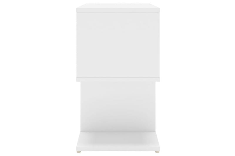 Nattbord 2 stk hvit 50x30x51,5 cm sponplate - Hvit - Møbler - Bord - Avlastningsbord & sidobord - Sengebord & nattbord