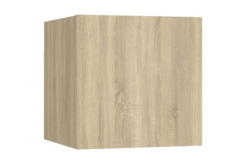 Nattbord 2 stk sonoma eik 30,5x30x30 cm sponplate - Brun - Møbler - Bord - Avlastningsbord & sidobord - Sengebord & nattbord