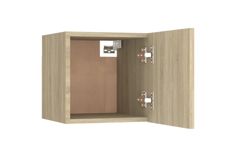 Nattbord 2 stk sonoma eik 30,5x30x30 cm sponplate - Brun - Møbler - Bord - Avlastningsbord & sidobord - Sengebord & nattbord