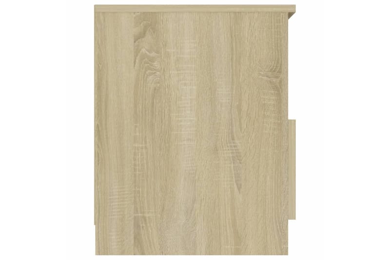 Nattbord 2 stk sonoma eik 40x40x50 cm sponplate - Brun - Møbler - Bord - Avlastningsbord & sidobord - Sengebord & nattbord