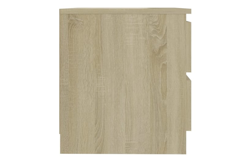 Nattbord 2 stk sonoma eik 50x39x43,5 cm sponplate - Brun - Møbler - Bord - Avlastningsbord & sidobord - Sengebord & nattbord