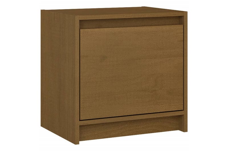 Nattbord 40x30,5x40 cm heltre furu honningbrun - Brun - Møbler - Bord - Avlastningsbord & sidobord - Sengebord & nattbord