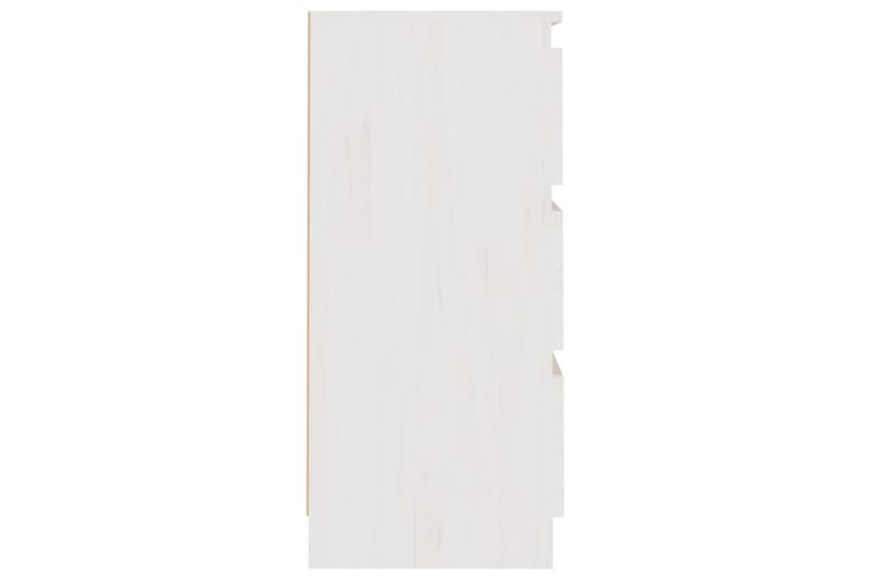 Nattbord hvit 40x29,5x64 cm heltre furu - Hvit - Møbler - Bord - Avlastningsbord & sidobord - Sengebord & nattbord