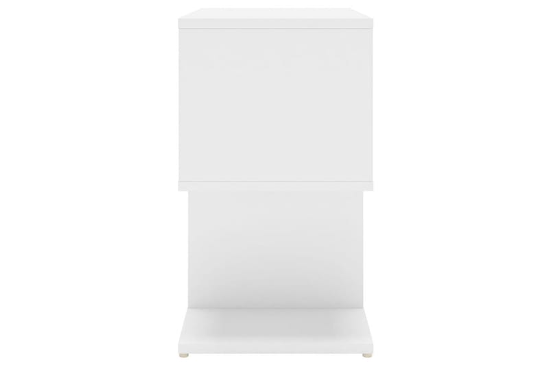 Nattbord hvit 50x30x51,5 cm sponplate - Hvit - Sengebord & nattbord