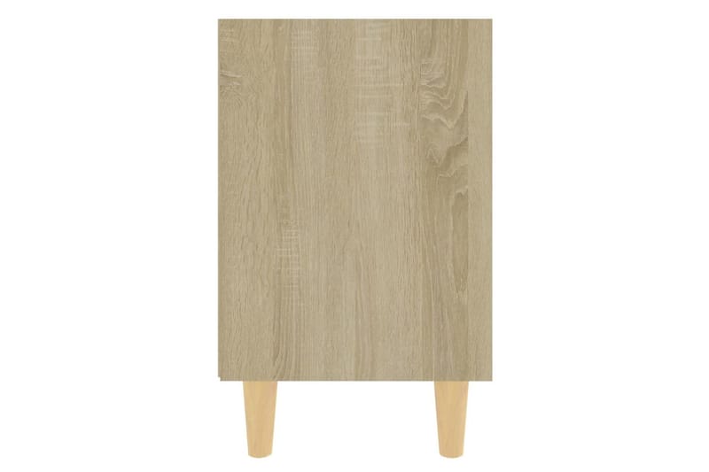 Nattbord med ben i heltre 2 stk sonoma eik 40x30x50 cm - Brun - Møbler - Bord - Avlastningsbord & sidobord - Sengebord & nattbord