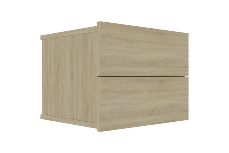 Nattbord sonoma eik 40x30x30 cm sponplate - Beige - Møbler - Bord - Avlastningsbord & sidobord - Sengebord & nattbord