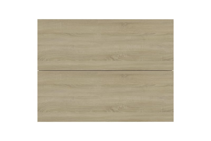 Nattbord sonoma eik 40x30x30 cm sponplate - Beige - Møbler - Bord - Avlastningsbord & sidobord - Sengebord & nattbord