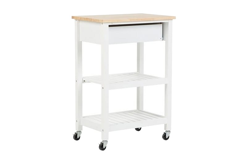 Serveringsbord Hiuma 58 cm - Hvit - Møbler - Bord - Avlastningsbord & sidobord