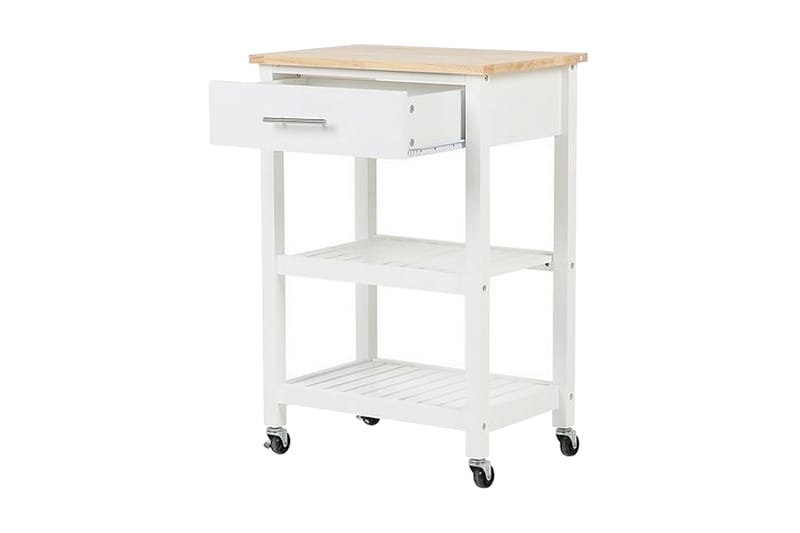 Serveringsbord Hiuma 58 cm - Hvit - Møbler - Bord - Avlastningsbord & sidobord