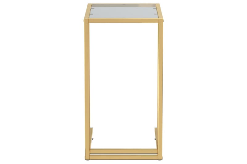 Sidebord for PC svart 50x35x65 cm herdet glass - Svart - Møbler - Bord - Avlastningsbord & sidobord - Brettbord og småbord