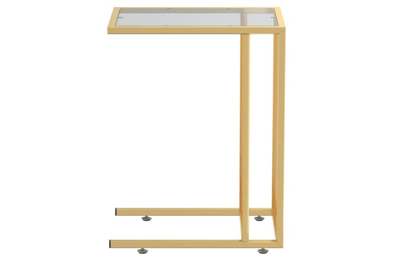 Sidebord for PC svart 50x35x65 cm herdet glass - Svart - Møbler - Bord - Avlastningsbord & sidobord - Brettbord og småbord