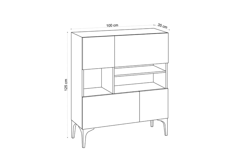 Sidebord Kristoni 100 cm - Møbler - Bord - Avlastningsbord & sidobord - Konsollbord & gangbord