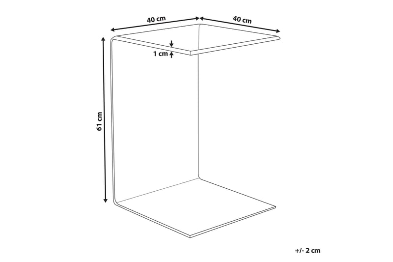 Sidebord Wehnert Transparent - Transparent - Møbler - Bord - Avlastningsbord & sidobord