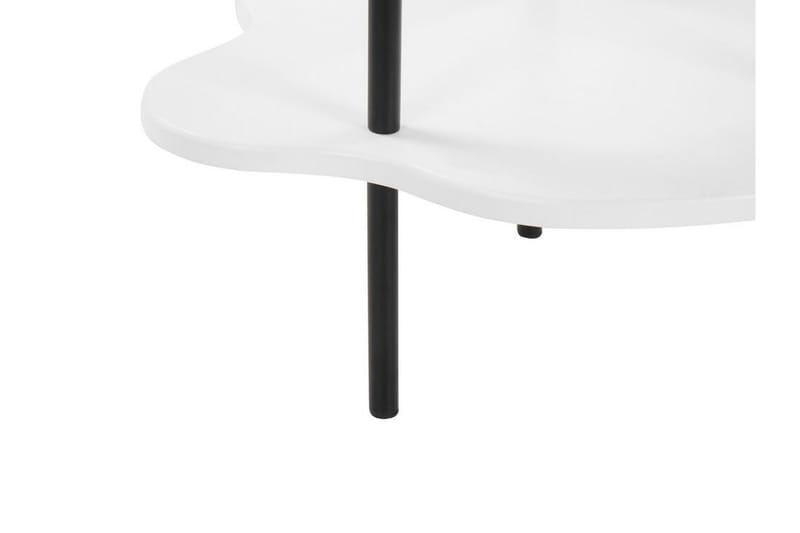 Yokley Sidebord 48 cm - Hvit/Svart - Møbler - Bord - Avlastningsbord & sidobord - Lampebord & sidebord