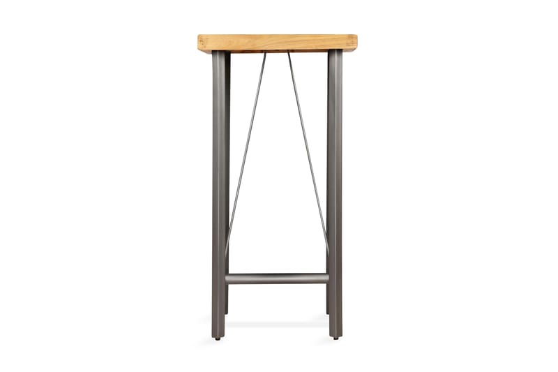 Barbord gjenvunnet heltre teak 60x60x107 cm - Brun - Møbler - Bord - Barbord & ståbord