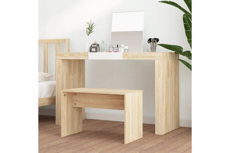 beBasic Krakk til sminkebord sonoma eik 70x35x45 cm konstruert tre - Brun - Møbler - Bord - Sminkebord & toalettbord