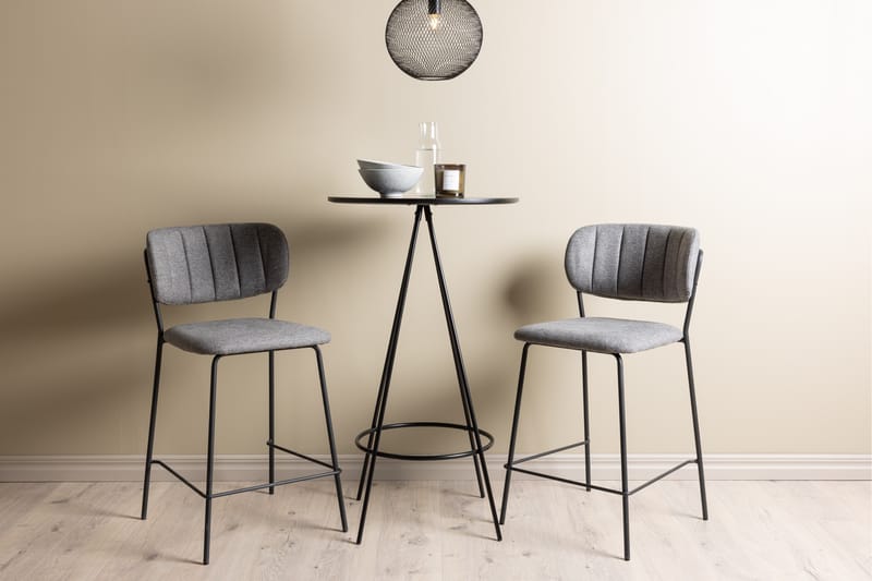 Bistro Spisegruppe 60 cm Rund med 2 Bell Stoler - Sort - Møbler - Bord - Spisegruppe