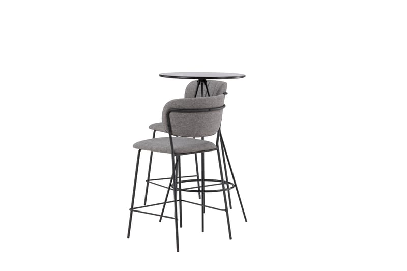 Bistro Spisegruppe 60 cm Rund med 2 Bell Stoler - Sort - Møbler - Bord - Spisegruppe