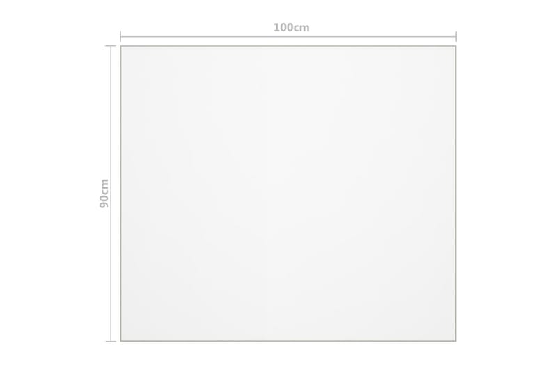 Bordbeskytter gjennomsiktig 100x90 cm 2 mm PVC - Møbler - Bord - Bordtilbehør