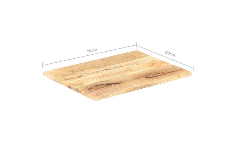 Bordplate heltre mango 25-27 mm 70x60 cm - Brun - Ileggsplate - Bordplate