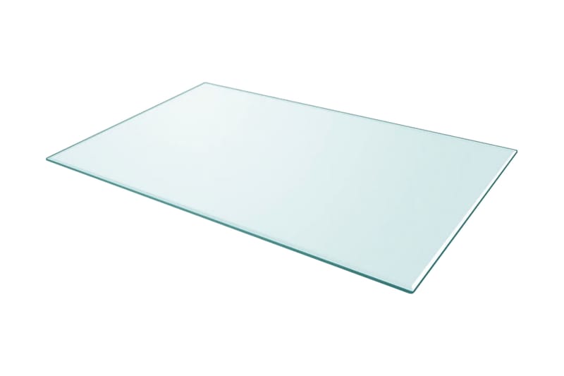 Bordplate Herdet Glass Rektangulr 1000x620 mm - Gjennomsiktig - Møbler - Bord - Bordtilbehør - Bordplate