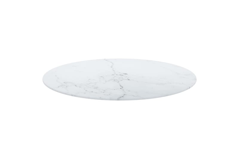 Bordplate hvit 70x0,8 cm herdet glass med marmor design - Hvit - Møbler - Bord - Bordtilbehør - Bordplate