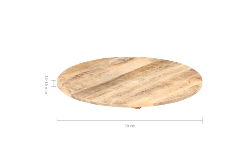 Bordplate heltre mango 15-16 mm 50 cm - Brun - Møbler - Bord - Bordtilbehør - Ileggsplate