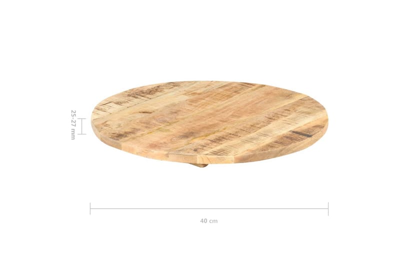 Bordplate heltre mango 25-27 mm 40 cm - Brun - Møbler - Bord - Bordtilbehør - Ileggsplate