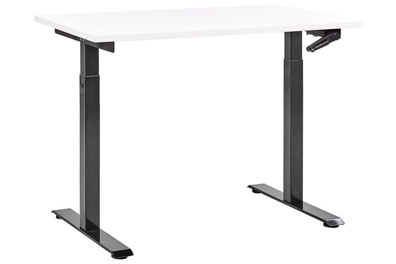 Bina Skrivebord 72x120 cm - Hvit/Svart - Møbler - Bord - Kontorbord - Skrivebord