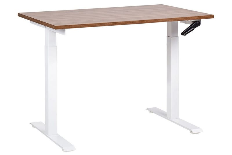 Bina Skrivebord 72x120 cm - Mørkt tre/Hvit - Møbler - Bord - Kontorbord - Skrivebord