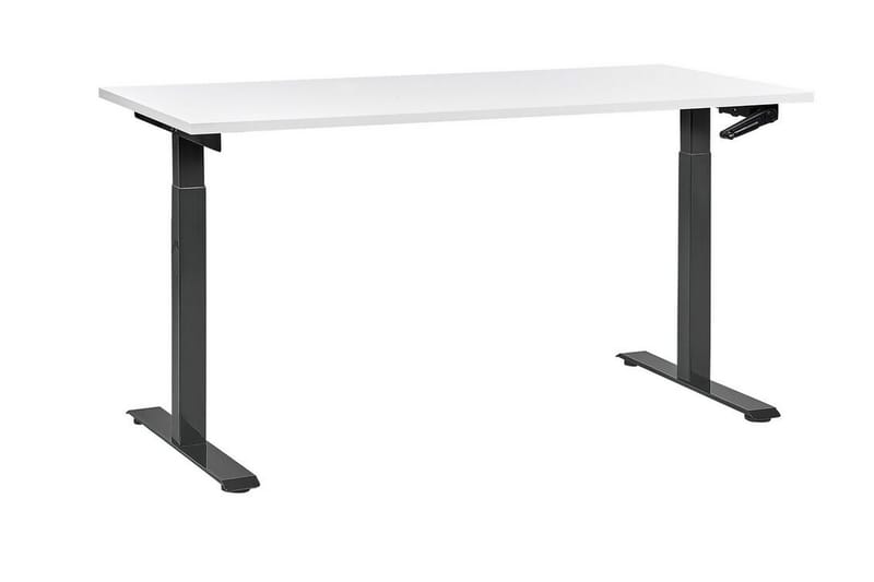 Bina Skrivebord 72x160 cm - Hvit/Svart - Møbler - Bord - Kontorbord - Skrivebord