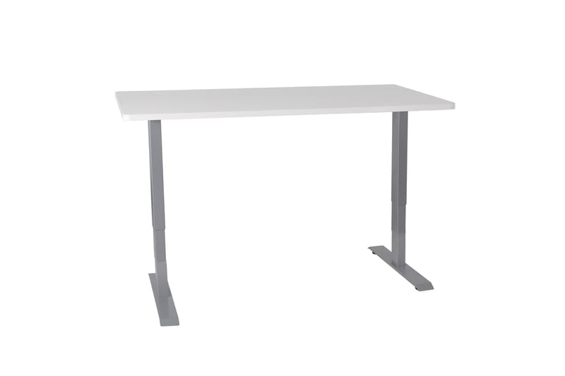Bord Ergo Elektrisk Sølvgrå/Hvit - Skrivebord - Databord & PC bord