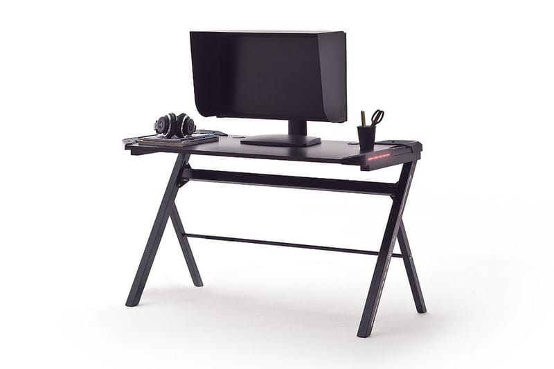 Gaming Skrivebord Banson Basic 3 120 cm - Svart - Møbler - Bord - Kontorbord - Skrivebord