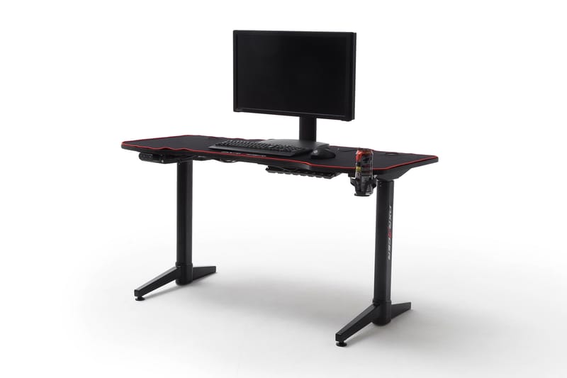 Gaming Skrivebord Ingleby 4 Hev - og Senkbart 140 cm - Svart - Møbler - Bord - Kontorbord - Skrivebord