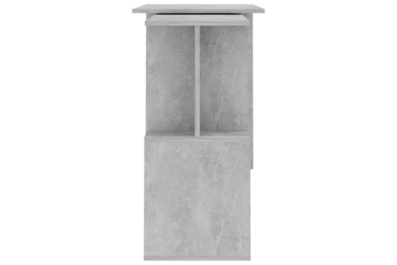 Hjørneskrivebord betonggrå 200x50x76 cm sponplate - Grå - Møbler - Bord - Kontorbord - Skrivebord