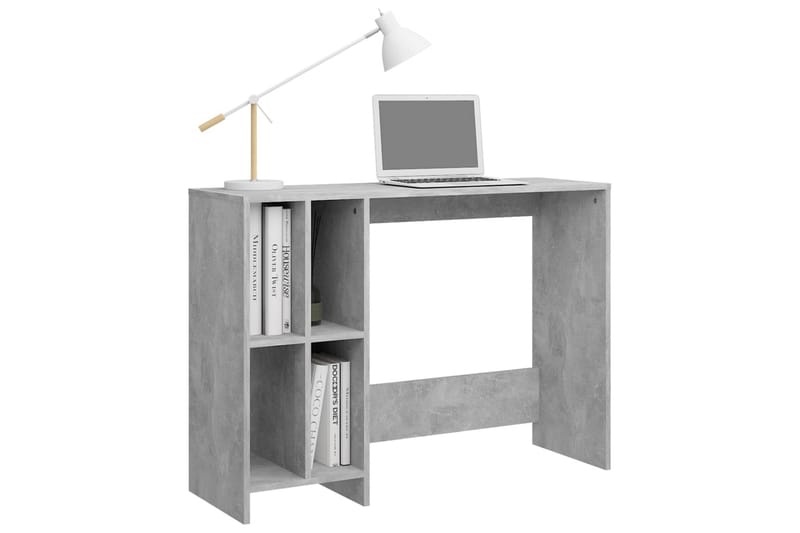 Laptopbord betonggrå 102,5x35x75 cm sponplater - Grå - Skrivebord - Databord & PC bord