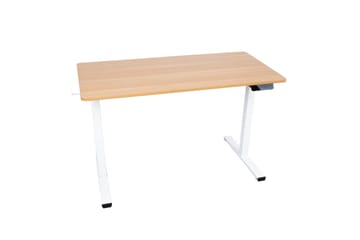 Skrivebord Ergo med 1 motor 120x60 cm Hvit/Eik - Møbler - Bord - Kontorbord - Skrivebord