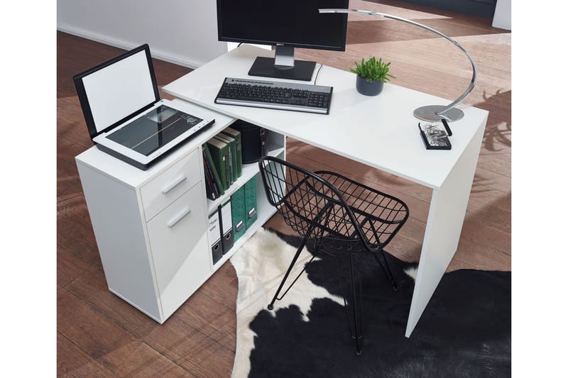 Skrivebord Gaddana 120 cm - Hvit - Skrivebord - Databord & PC bord