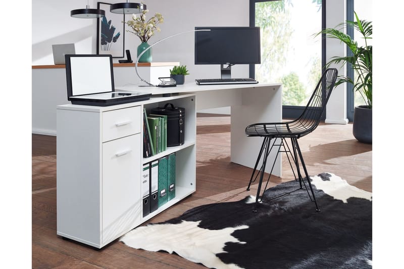 Skrivebord Gaddana 120 cm - Hvit - Skrivebord - Databord & PC bord