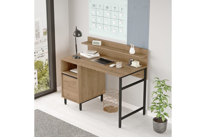 Skrivebord Munetoki 120 cm - Valnøtt - Møbler - Bord - Kontorbord - Skrivebord