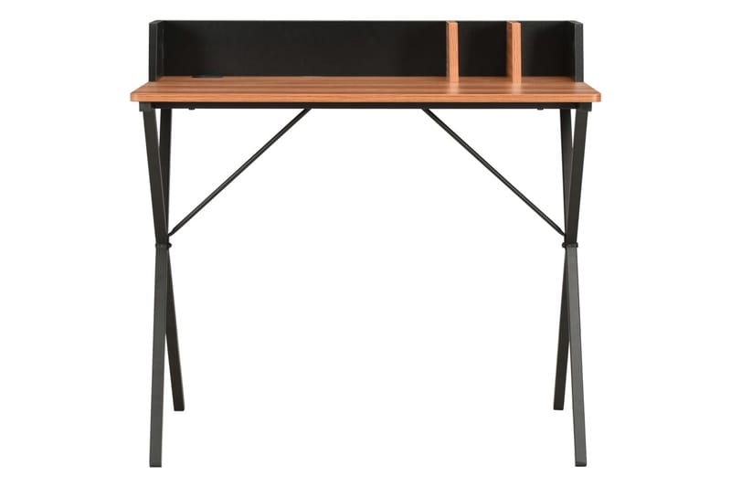 Skrivebord svart og brun 80x50x84 cm - Skrivebord - Databord & PC bord