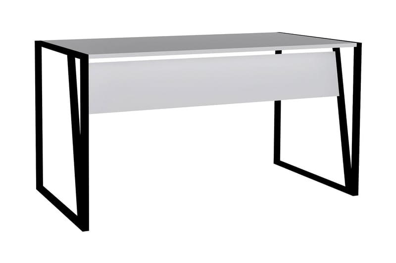 Skrivebord Tifany 140 cm - Hvit/Svart - Møbler - Bord - Kontorbord - Skrivebord